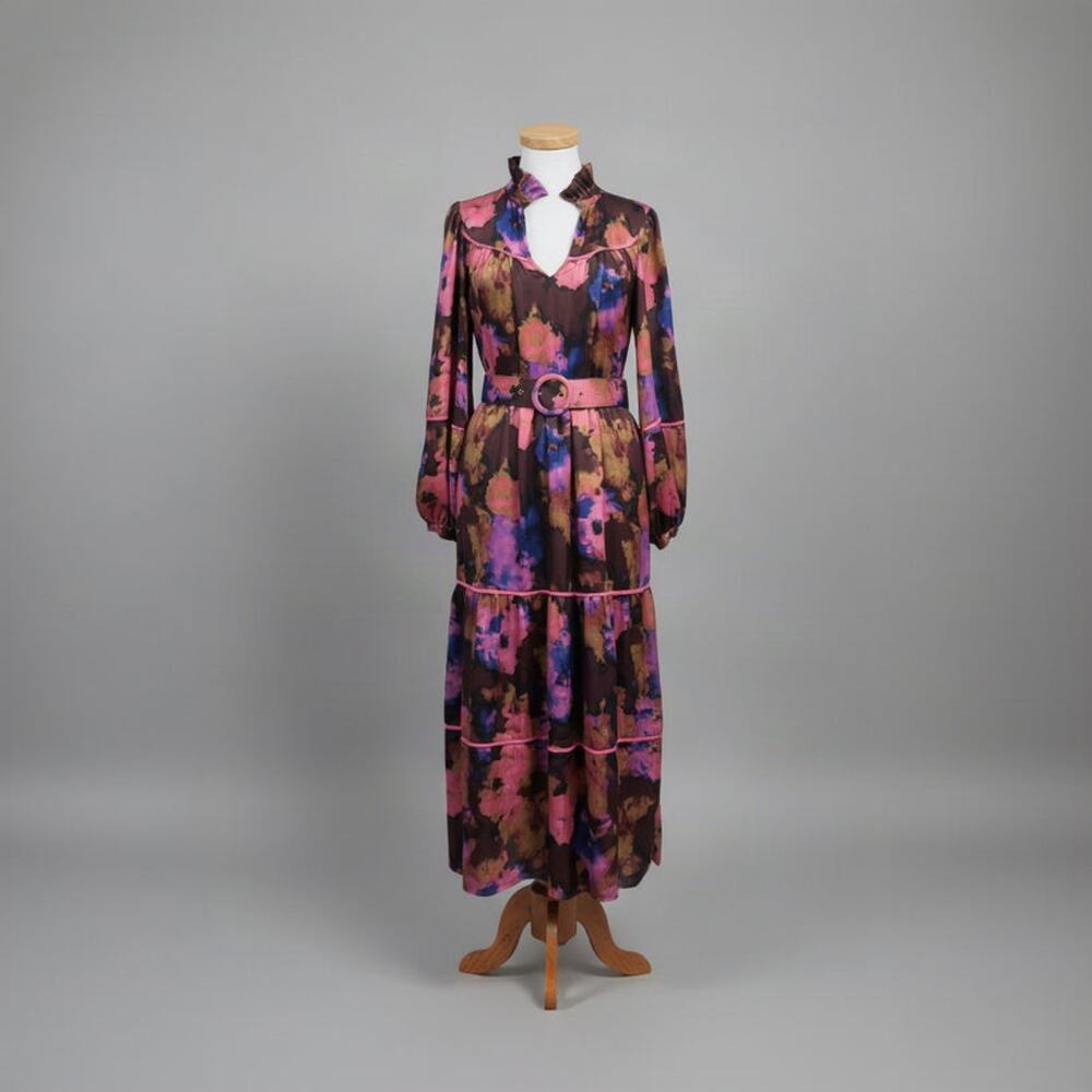 Crosby by Mollie Burch purple print Delphine dress, size XS